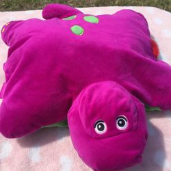 Barney the purple dinosaur small pillow pet plush stuffed animal