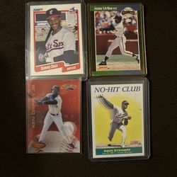 4 Rare Baseball Cards !!