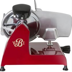VBI Red Line 250 Electric Food Slicer | 10" Blade | Perfect Cuts & Reduced Waste | Built-In Sharpener | Premium Kitchen Appliance | Italian Heritage 