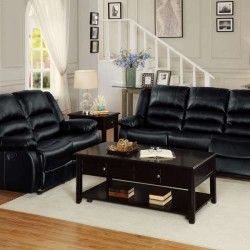 New Black 2pc. Sofa and Love Seat