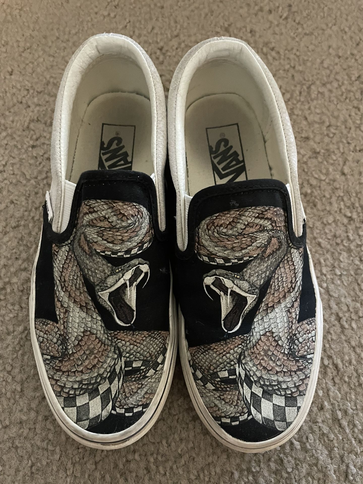 Snake Patterned Vans Shoes