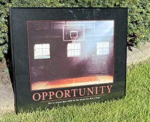 Framed Motivational Art-basketball
