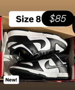 Nike panda dunks brand new size 8, 12 & 13 new