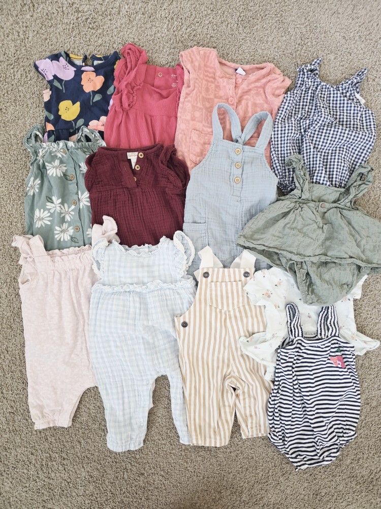 Babygirl Rompers 3-6 Months 