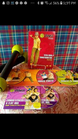 ZUMBA DVD workout package,nutrition and Shaker weight sticks men,women, kids