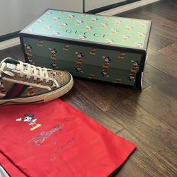 Gucci x Disney Tennis 1977 Mickey Mouse GG Supreme Monogram Sneakers 