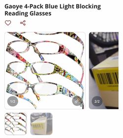 Gaoye 4-Pack Blue Light Blocking Reading Glasses