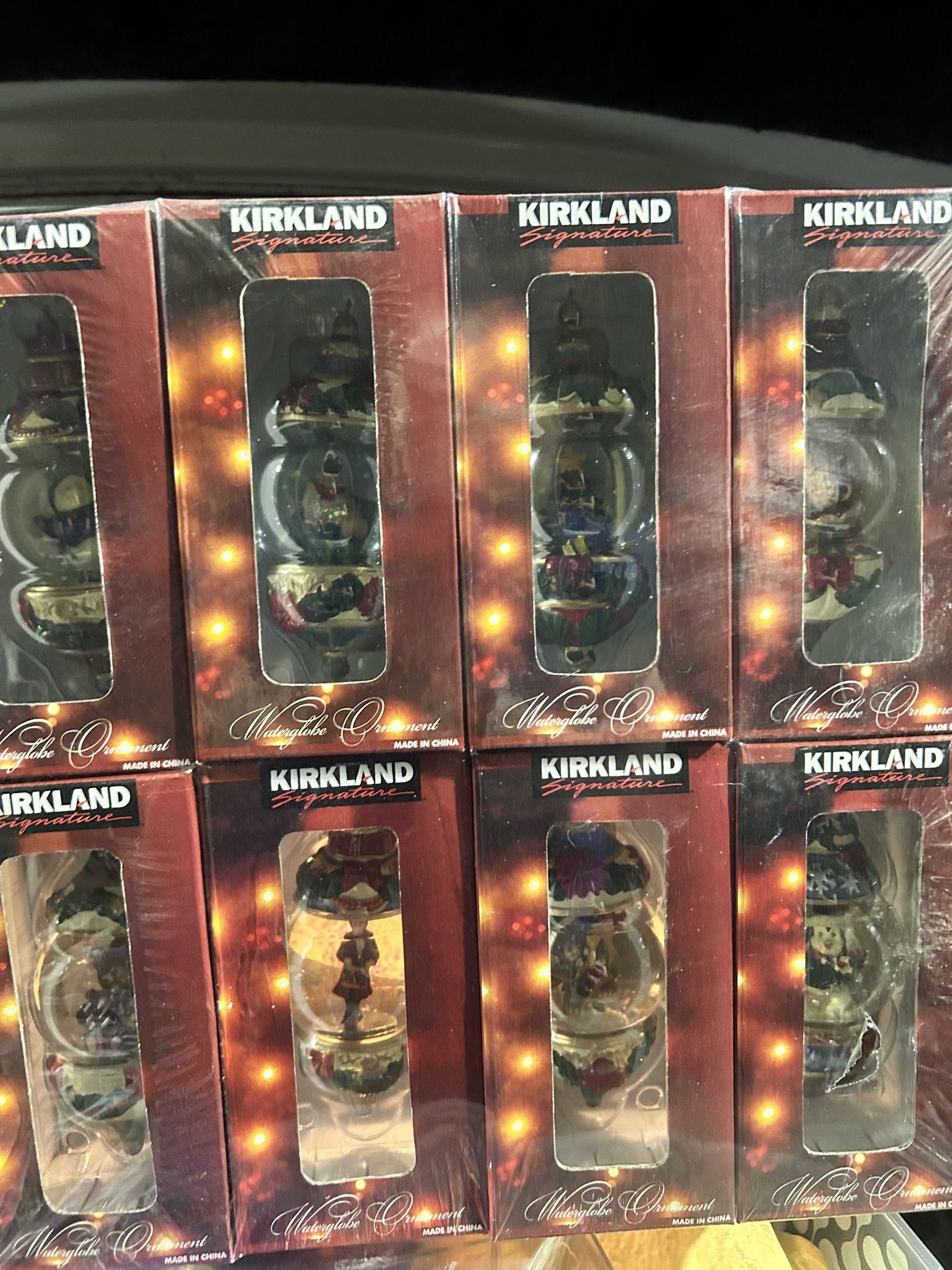 BNIB mini snow globes ornaments
