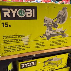 Ryobi 15a Corded Sliding Miter Saw 10inch