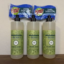 Mrs Meyers Dish Soap Bundle