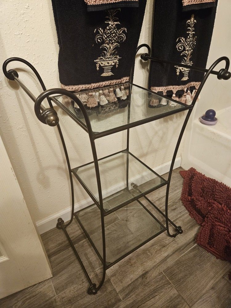Metal And Glass Shelf