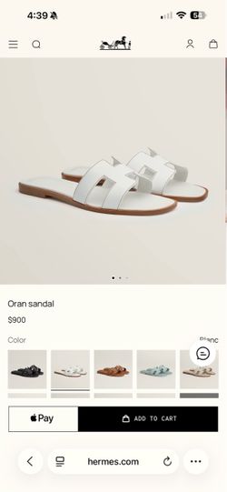 Hermes Oran Sandal (Size 38)