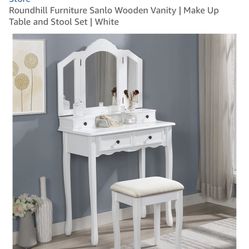 Brand New Vanity Set - NEW Still In Original box
