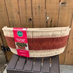 Tree Collar Woven Red Stripe NEW