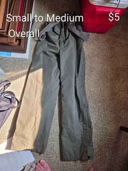 Olive Green Overalls Small to Medium