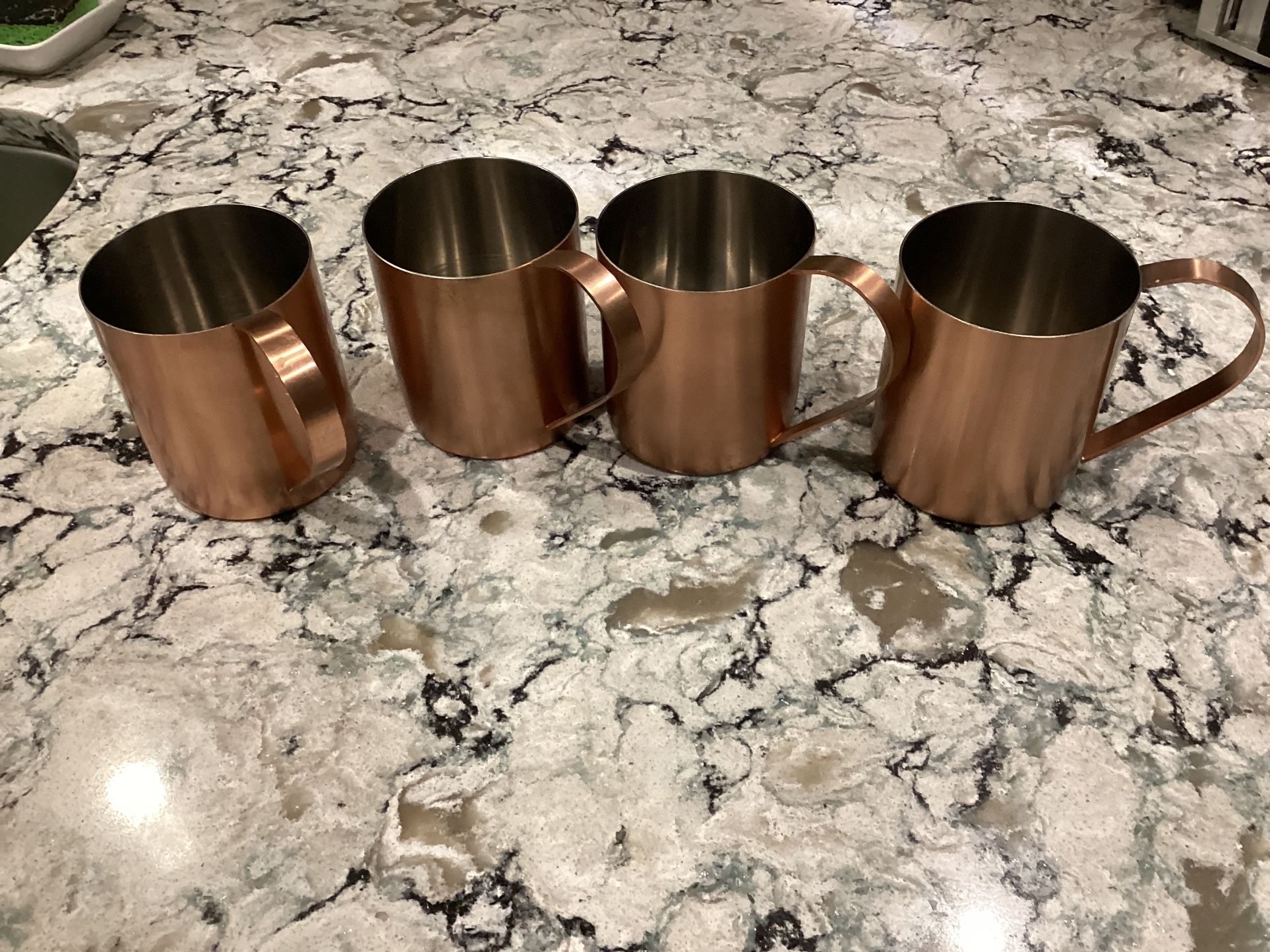 4 copper cups
