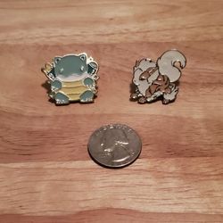 Pokemon (Blastoise & Arcanine) Pins