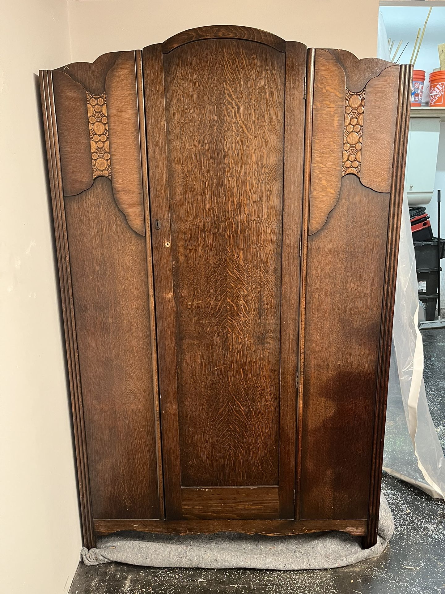 Vintage 1930s Art Deco Armoire