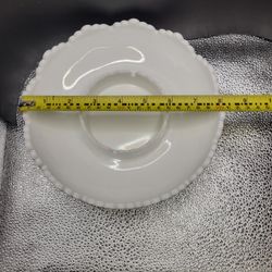 Fenton Milkglass Chip/dip Platter 