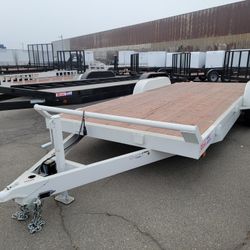2024 Carson Trailer White Heavy Duty 7 X 20 -2