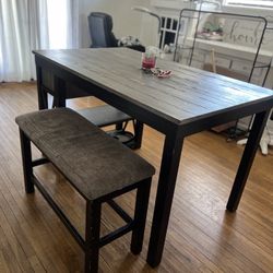  Dining Table & Bench 