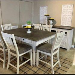 Rustic 5 Piece Dining Table And 4 Chairs Dining Set 👍 Kitchen Table Set 👌 Brand Ne 💥 In Stock✅