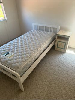 Bed And Nightstand