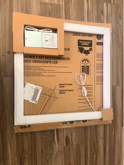 Metalux 2x2 LED Drop Ceiling Frame Light - Adjustable Lumens & Color (CCT)