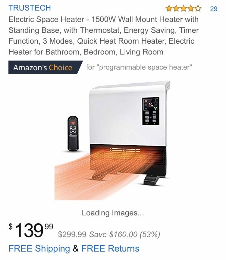 1500w wall mount heater