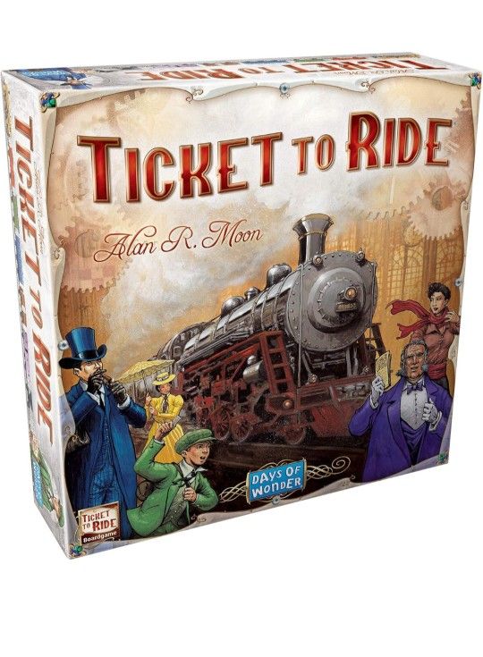 Ticket to Ride Board Game - A Cross-Country Train Adventure for Friends and Family! Strategy Game for Kids & Adults, Ages 8+, 2-5 Players, 30-60 Minut