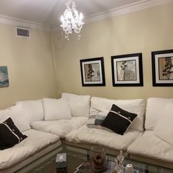 Restoration Hardware White Cloud Couch 