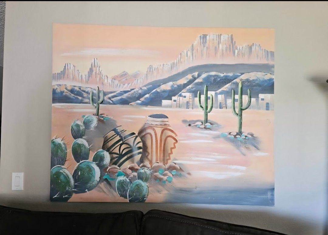Very Large Southwest Paintings 4ft Height 5ft Width