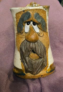 Ugly Face Mug Mahon Pottery Drip Glaze