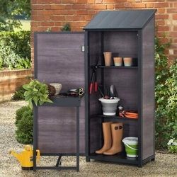 Garden Tool Shed Brown Storage Shed Or Use To Barbeque (NEWi In A Box)