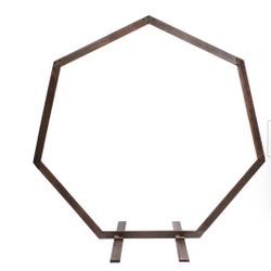 Wooden Hexagon Arch Backdrop 