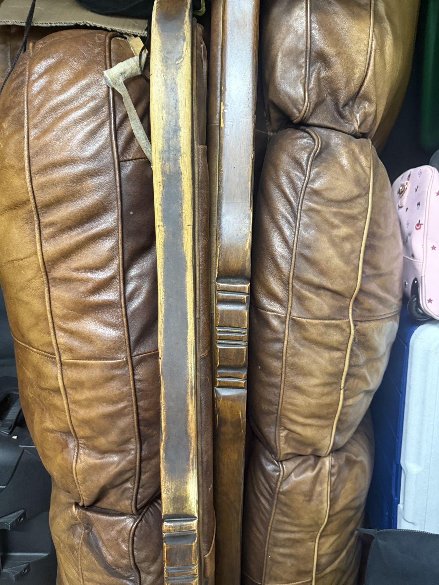 A Set Of Leather Sofas