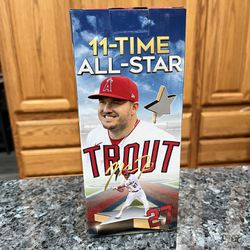 Angels Mike Trout 11 Time All Star Bobblehead.  Brand New 