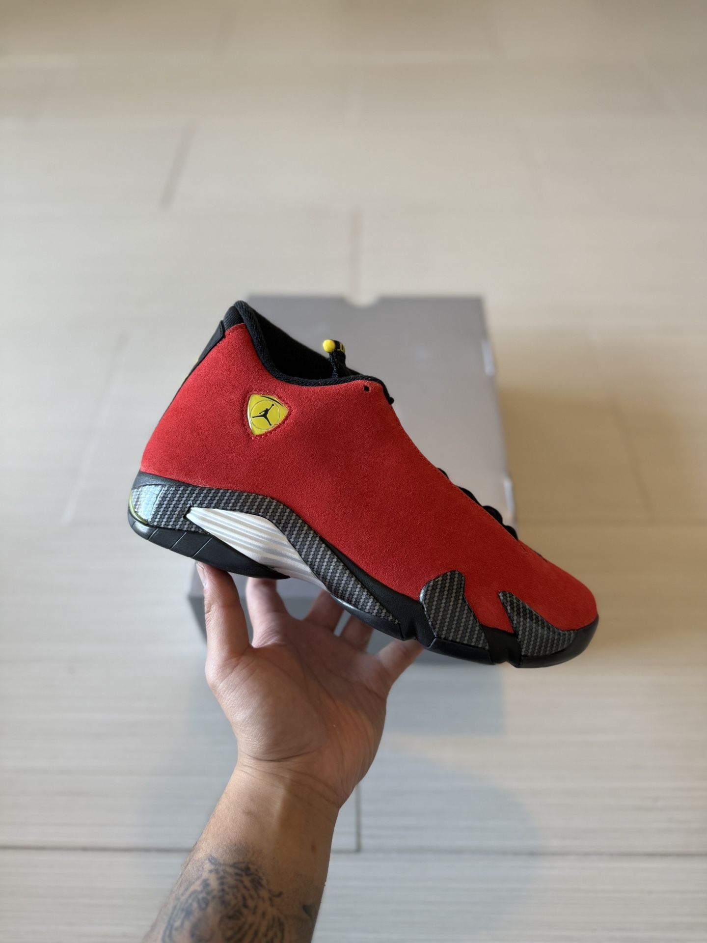 Nike Air Jordan Retro 14 Ferrari Size 9