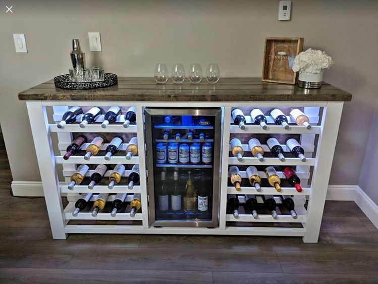 Custom built Wine Rack Cabinet Sideboard Buffet Coffee Hutch Hand