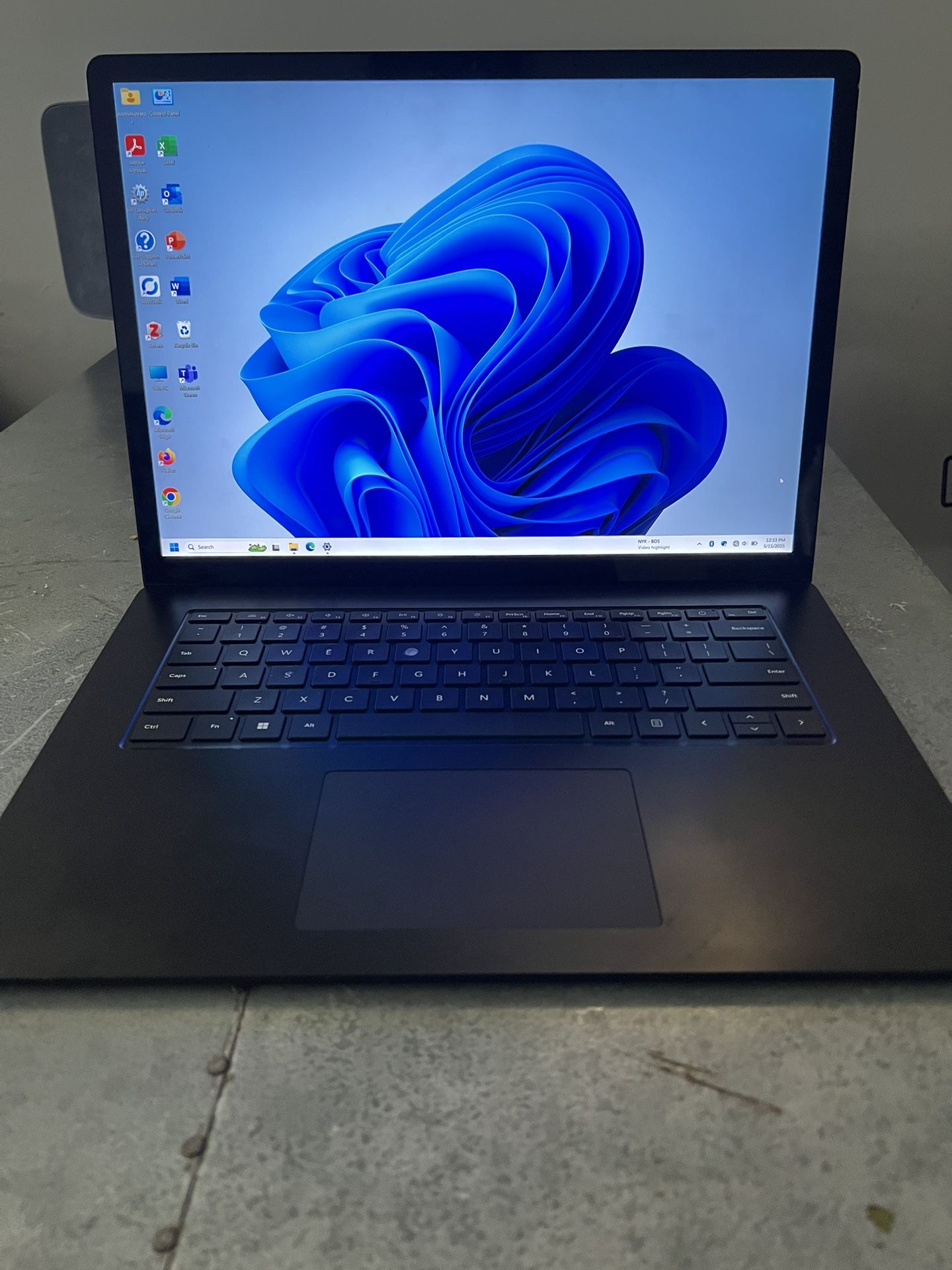 MICROSOFT SURFACE LAPTOP 5 15INCH i7 16GB RAM 512HD IN BLACK