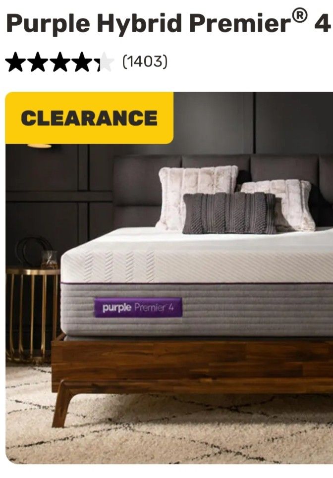 California king Mattress Purple # 4 Hybrid Delivery Furniture