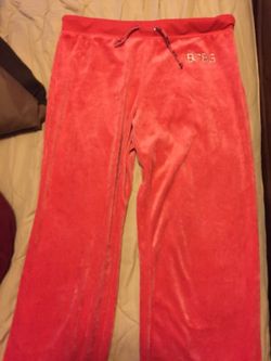 BCBG velour pants