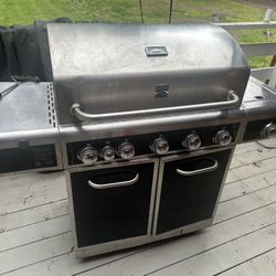 Gas Grill With New Cover 