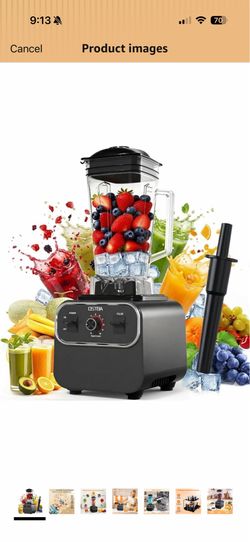 brand new 1600W Commercial Professional Blender for Kitchen, Heavy Duty Countertop Smoothie Blender, 68oz Large Capacity, 10-Speed Control, 6-Leaf Bla