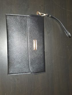 Brand New Black Leather Clutch