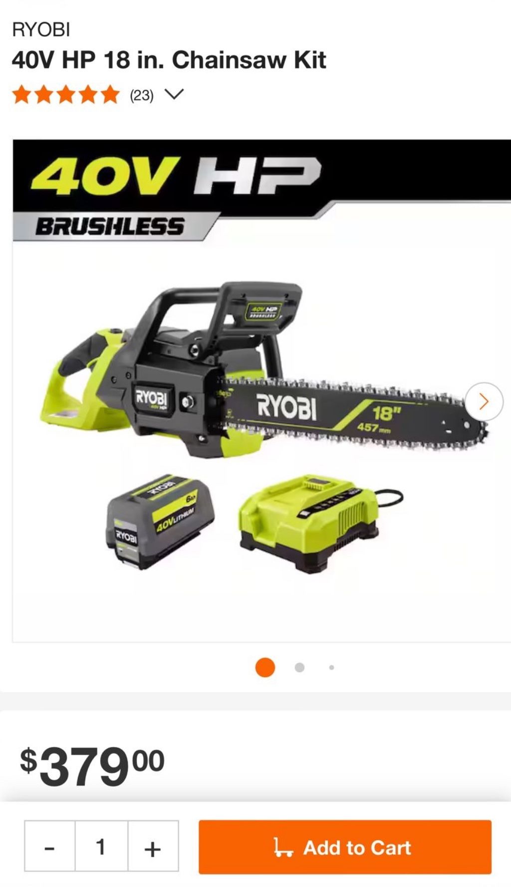 Ryobi Chainsaw