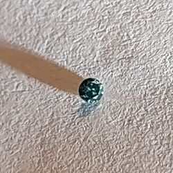 Teal Color Loose Green Diamonds 1.7mm Round Price $20 Each