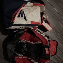 Baseball Backpacks And Pair Of Pants 