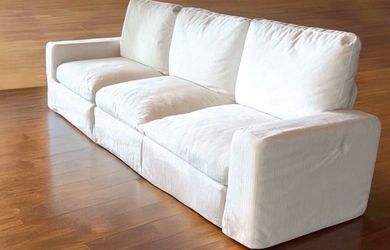 Luxury White Cloud 3-Seater Couch