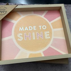 Happy Everything “Made to Shine” 8x6 wall hanging 